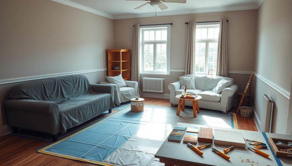 preparing your space for professional painters